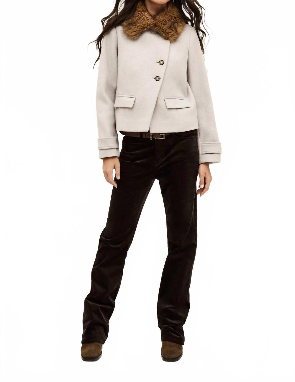 NEW BA&SH terry coat in ecru